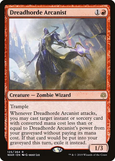 Dreadhorde Arcanist, carte 125 de War of the Spark