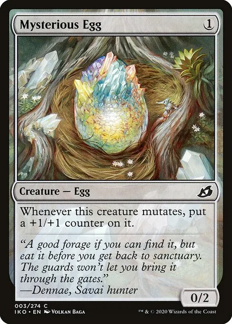 Mysterious Egg, card 3 from Ikoria: Lair of Behemoths