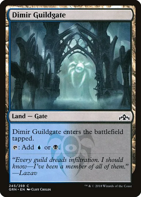 Dimir Guildgate, card 245 from Guilds of Ravnica