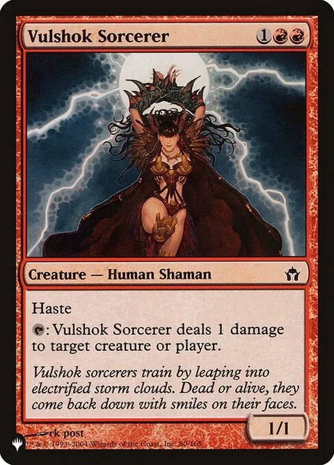 Vulshok Sorcerer, card 5DN-80 from The List