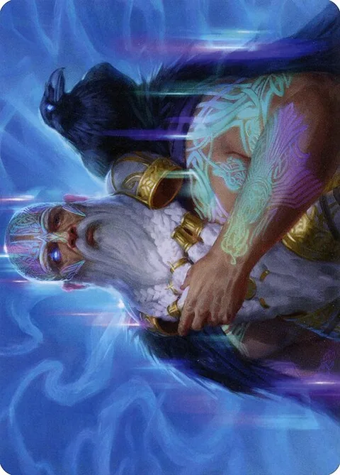 Alrund, God of the Cosmos // Alrund, God of the Cosmos, card 9 from Kaldheim Art Series