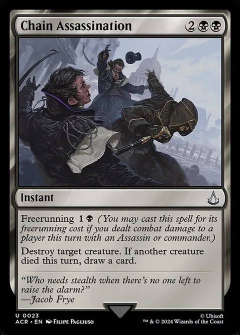Chain Assassination, card 23 from Assassin's Creed