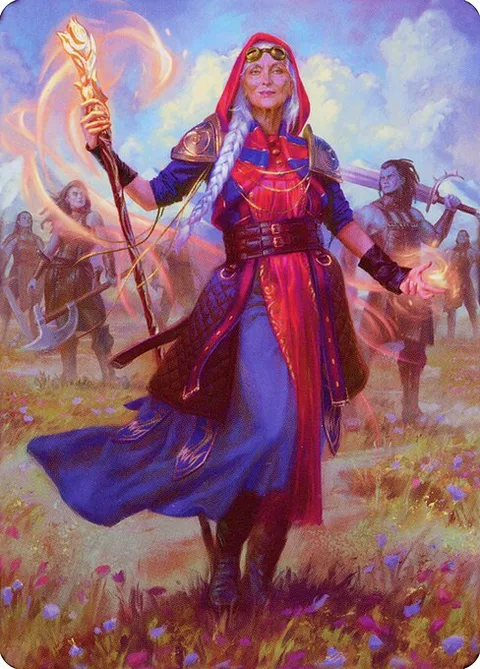 Jaya, Fiery Negotiator // Jaya, Fiery Negotiator, card 34 from Dominaria United Art Series