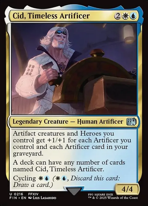 Cid, Timeless Artificer, card 216 from Final Fantasy