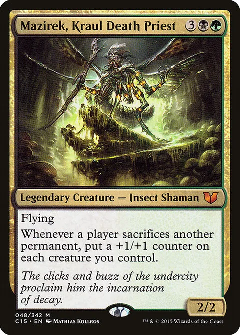 Mazirek, Kraul Death Priest, card 48 from Commander 2015