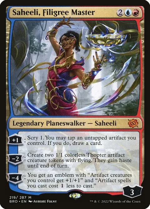 Saheeli, Filigree Master, carte 219 de The Brothers' War