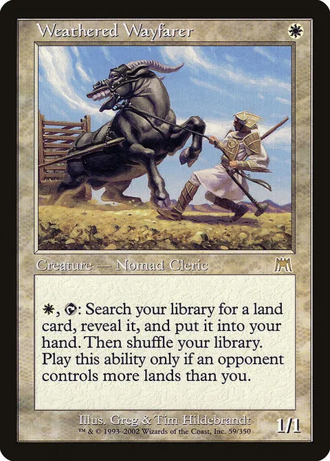 Weathered Wayfarer, card 59 from Onslaught