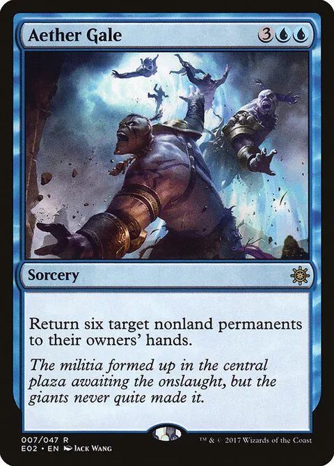 Aether Gale, card 7 from Explorers of Ixalan