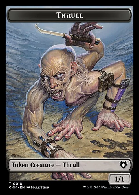 Thrull, card 18 from Commander Masters Tokens