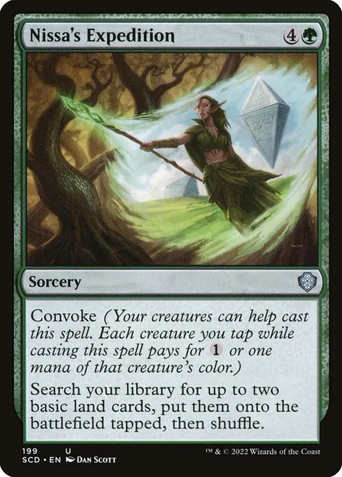 Nissa's Expedition, carte 199 de Starter Commander Decks