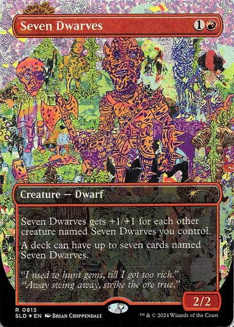 Seven Dwarves, card 813 from Secret Lair Drop