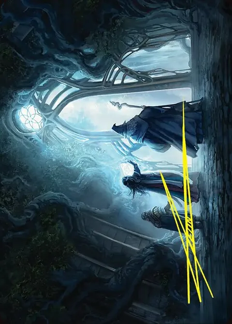 Uncover the Moon-Letters // Uncover the Moon-Letters, card 13 from The Hobbit Art Series