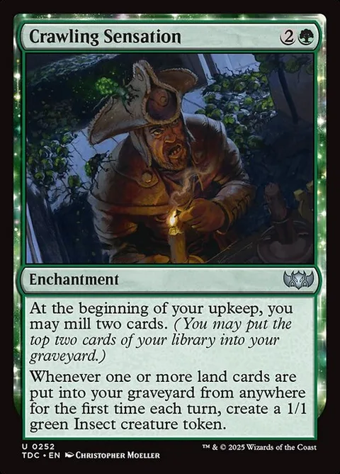 Crawling Sensation, card 252 from Tarkir: Dragonstorm Commander