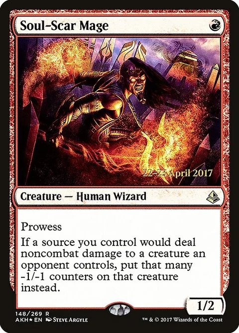 Soul-Scar Mage, card 148s from Amonkhet Promos