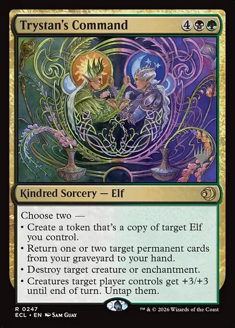 Trystan's Command, carte 247p de Lorwyn Eclipsed Promos
