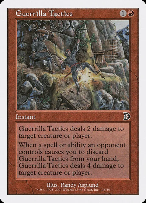 Guerrilla Tactics, card 13b from Deckmasters