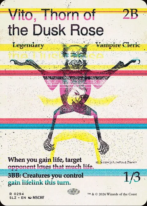 Vito, Thorn of the Dusk Rose, card 294 from The Zeta Set