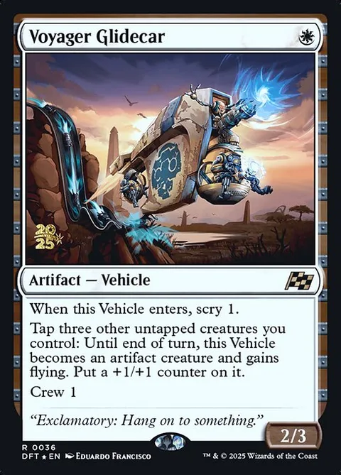 Voyager Glidecar, carte 36s de Aetherdrift Promos