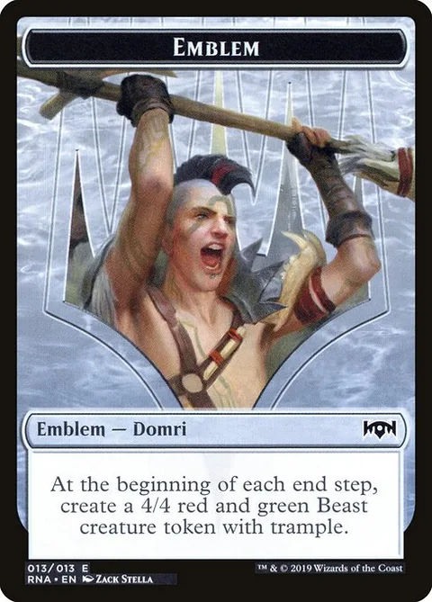 Domri, Chaos Bringer Emblem, carte 13 de Ravnica Allegiance Tokens