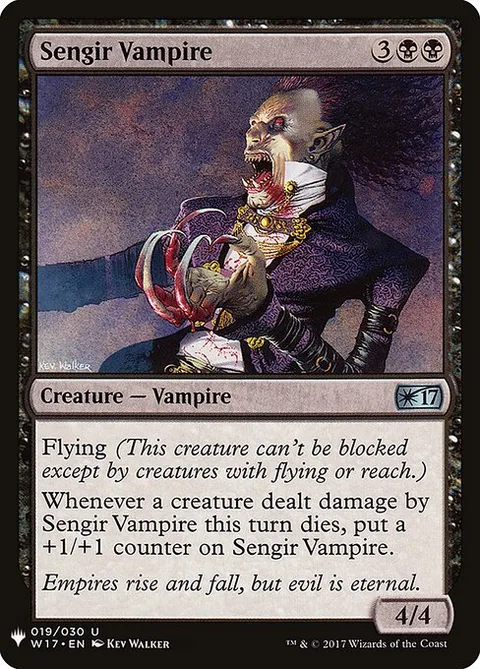 Sengir Vampire, card W17-19 from The List