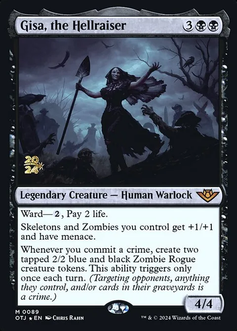 Gisa, the Hellraiser, card 89s from Outlaws of Thunder Junction Promos