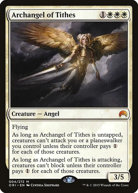 Archangel of Tithes, card 4 from Magic Origins
