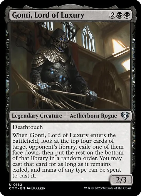 Gonti, Lord of Luxury, carte 162 de Commander Masters