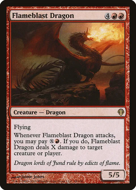 Flameblast Dragon, card 38 from Archenemy