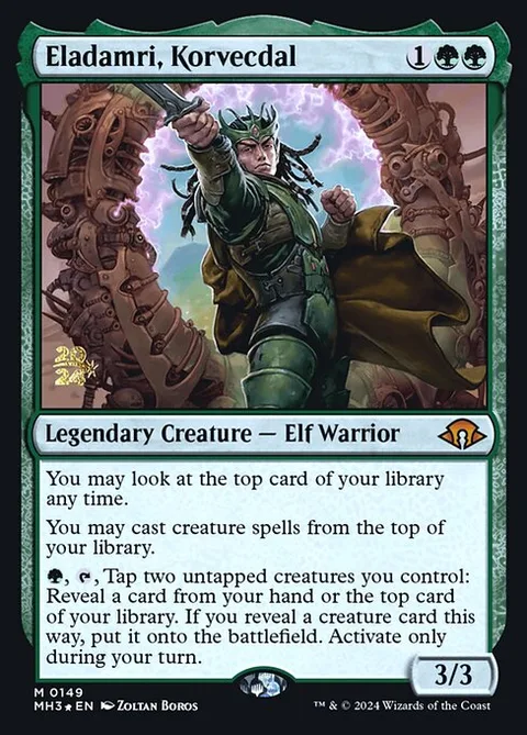 Eladamri, Korvecdal, card 149s from Modern Horizons 3 Promos