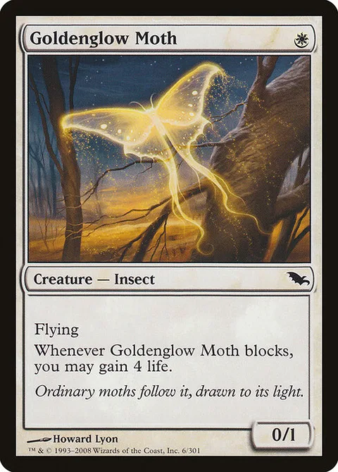 Goldenglow Moth, card 6 from Shadowmoor