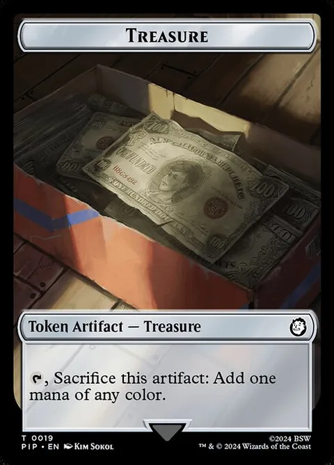 Treasure, card 19 from Fallout Tokens