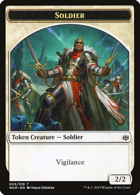 Soldier, card 3 from War of the Spark Tokens