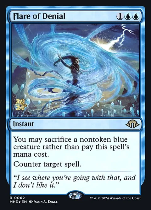 Flare of Denial, card 62s from Modern Horizons 3 Promos