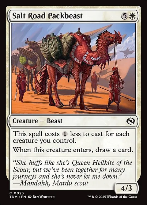 Salt Road Packbeast, carte 23 de Tarkir: Dragonstorm