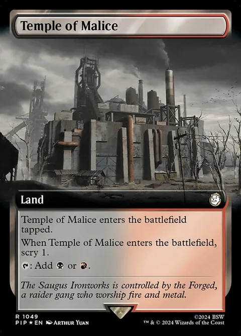 Temple of Malice, card 1049 from Fallout
