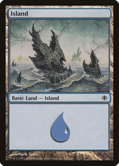 Island, card 237 from Shards of Alara