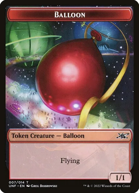 Balloon, card 7 from Unfinity Tokens