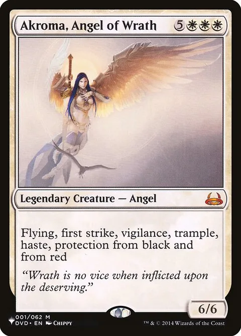 Akroma, Angel of Wrath, carte DVD-1 de The List