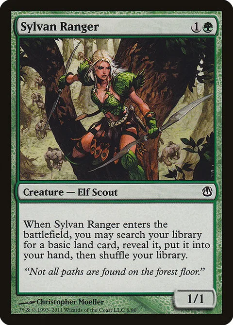 Sylvan Ranger, card 8 from Duel Decks: Ajani vs. Nicol Bolas