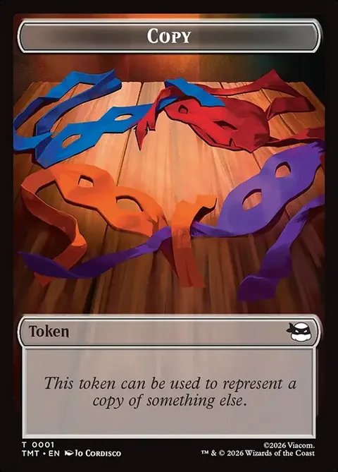 Copy, card 1 from Teenage Mutant Ninja Turtles Tokens