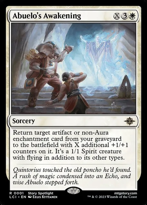 Abuelo's Awakening, card 1 from The Lost Caverns of Ixalan