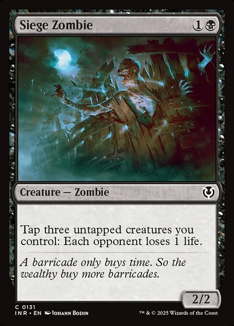 Siege Zombie, carte 131 de Innistrad Remastered