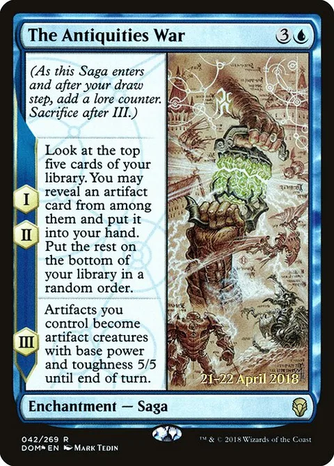 The Antiquities War, card 42s from Dominaria Promos