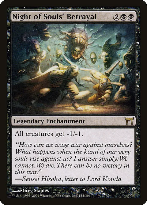 Night of Souls' Betrayal, card 133 from Champions of Kamigawa