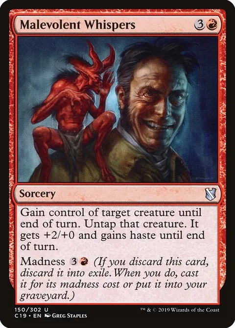 Malevolent Whispers, carte 150 de Commander 2019