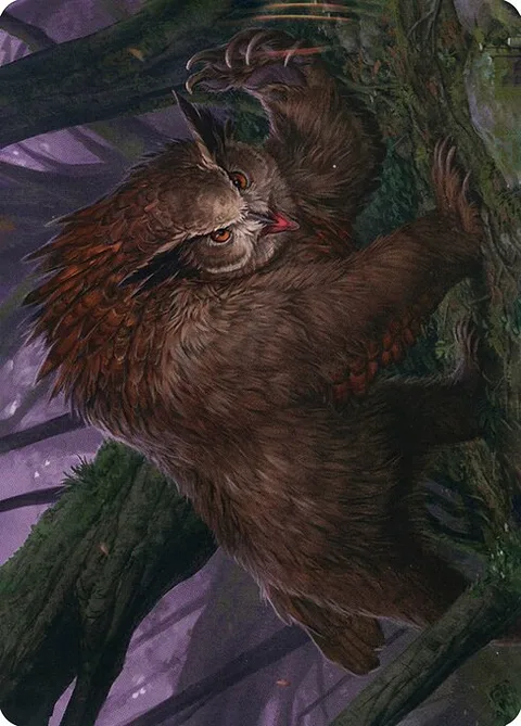 Owlbear // Owlbear, card 15 from Adventures in the Forgotten Realms Art Series