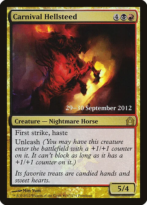 Carnival Hellsteed, carte 147★ de Return to Ravnica Promos