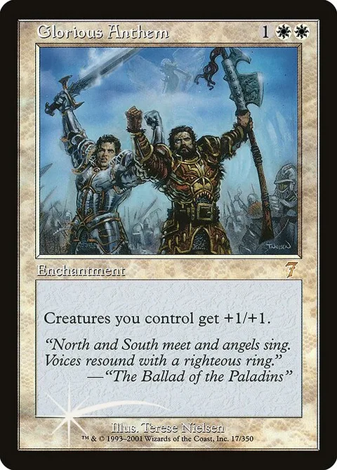 Glorious Anthem, card 17★ from Seventh Edition
