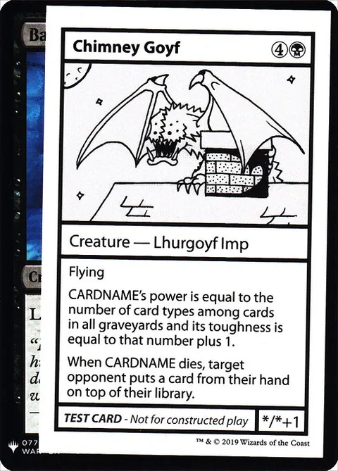 Chimney Goyf, carte 38 de Mystery Booster Playtest Cards 2019