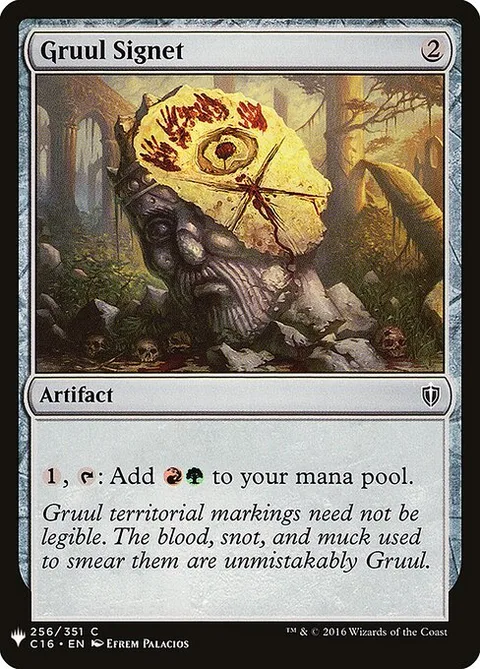 Gruul Signet, card C16-256 from The List